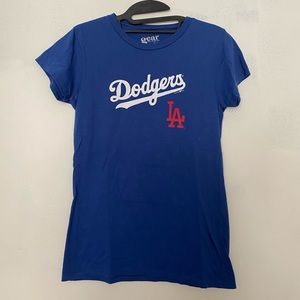 women’s soft dodgers t shirt new size medium